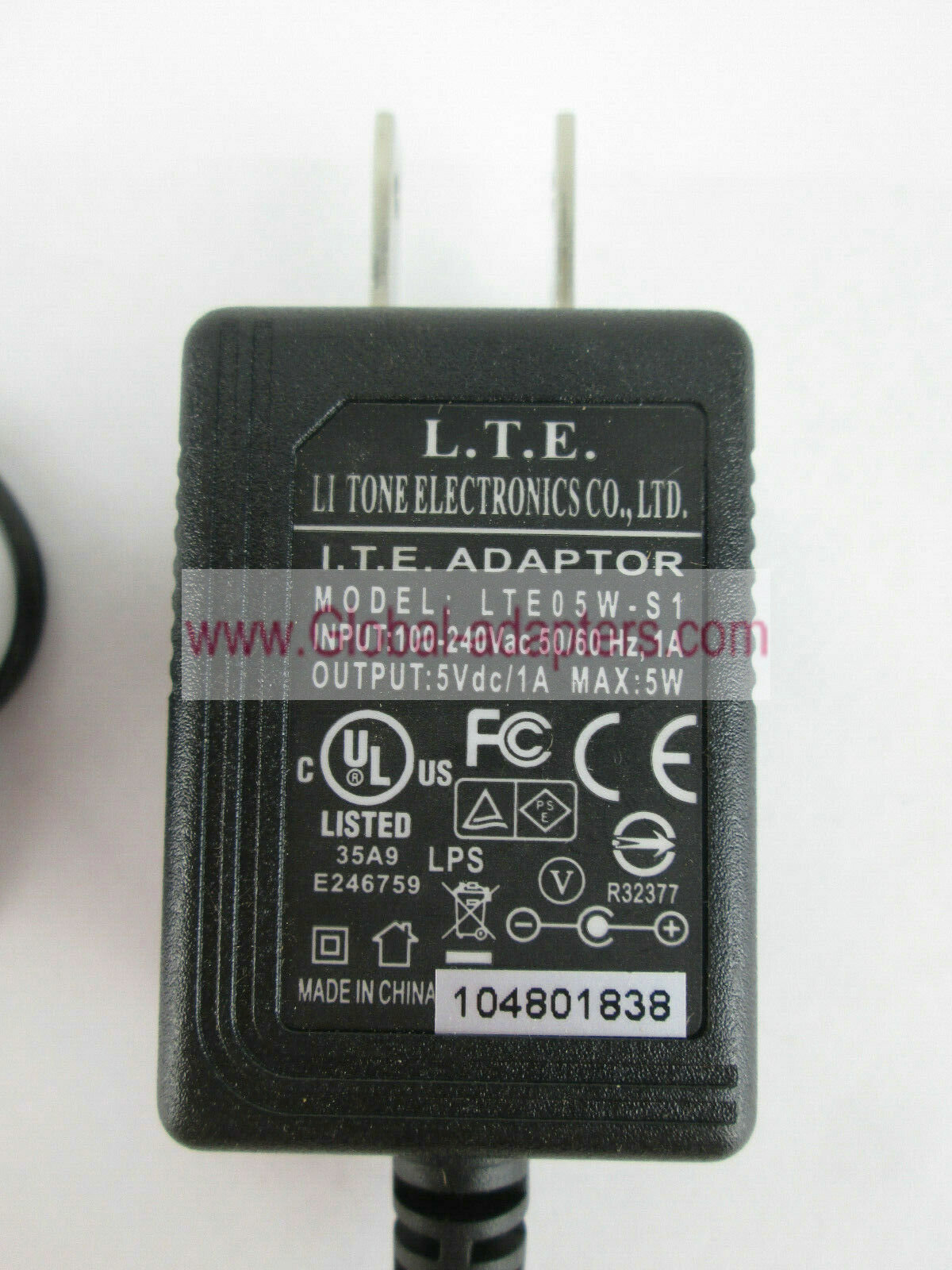 Brand New L.T.E. LTE Power Adaptor LTE05W-S1 5VDC 1A Max 5W ac adapter